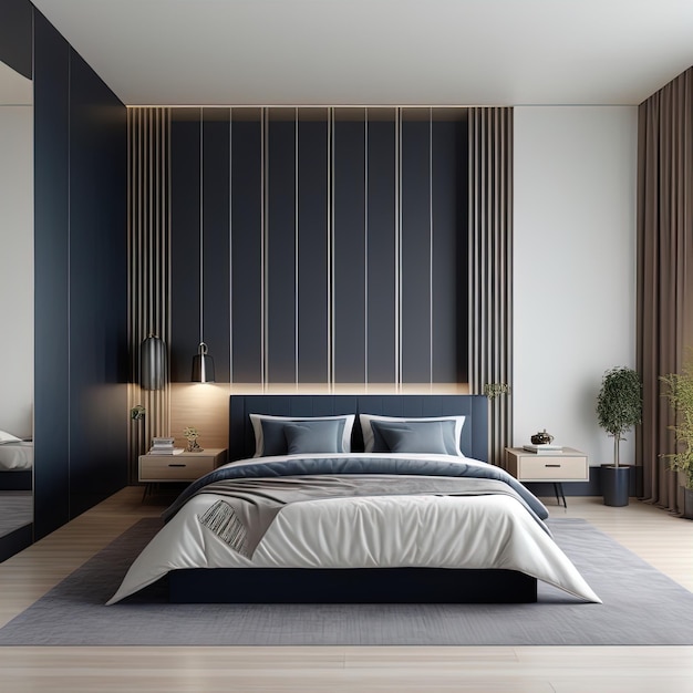 modern bedroom interior design 3 d renderingdark bedroom interior 3 d renderingmodern interior des