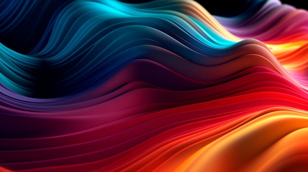 Modern digital abstract 3D background Copy space Based Generative AI