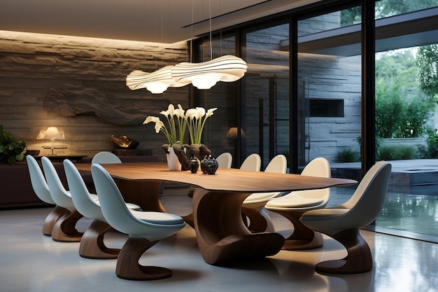 Modern Dining Room Interior Design Generativo AI