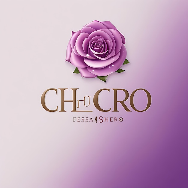 Modern Rose Logo Design per la profumeria Cheiro de Rosa