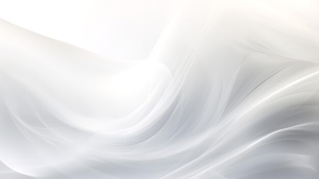 Modern smooth and luxurious wave abstract texture in bianco e grigio chiaro Generative Ai