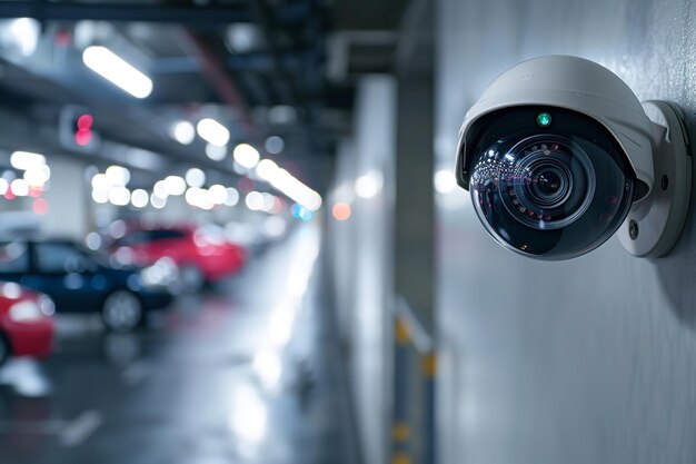 Moderna di telecamera CCTV per il monitoraggio sorveglianza Ai generativo