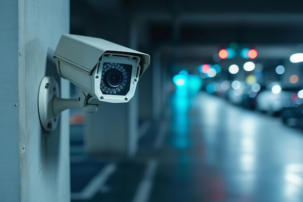 Moderna di telecamera CCTV per il monitoraggio sorveglianza Ai generativo