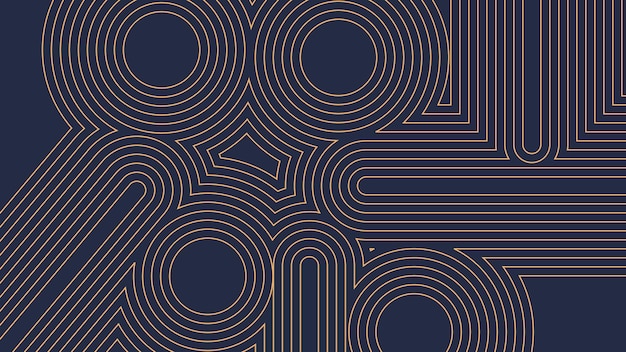 Moderna, elegante, blu, sfondo astratto, linee curve marrone caldo, foto di alta qualità