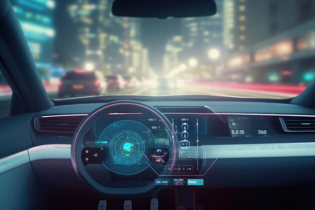 Moderna tecnologia di auto intelligente sistema intelligente