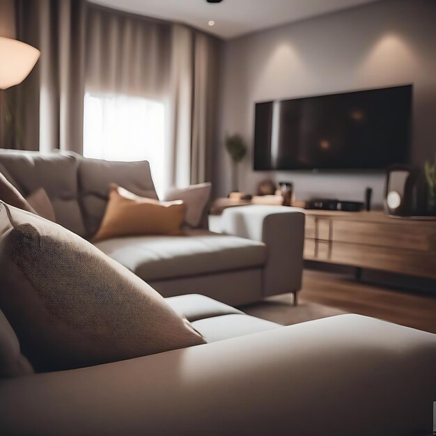 Modernissimo divano confortevole per l'interno del soggiorno.