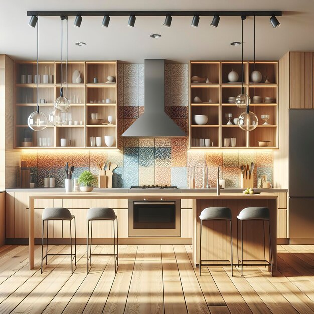 Moderno design degli interni delle cucine