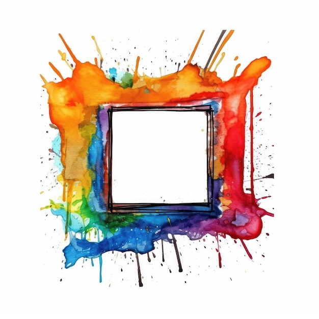 Moderno logo design con pixel immaginazione concetto confine bianco poster quadrato quadro piatto con negativo
