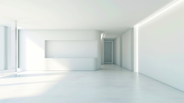 Moderno minimalista di lusso accattivante design di stanza vuota