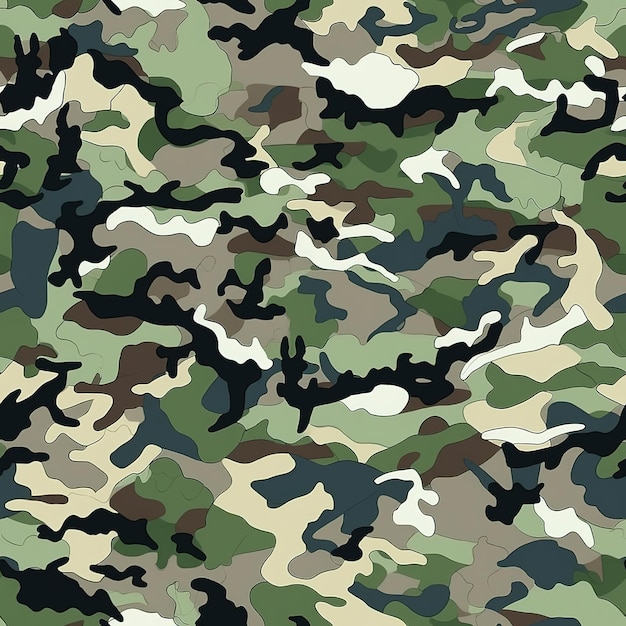 Moderno modello senza cuciture di camuffamento