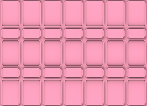 moderno sfondo di muro piastrella modello rotondo forma quadrata rosa.