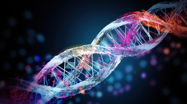Modifica del genoma terapie basate su geni medicina personalizzata sfondo a tinta unita