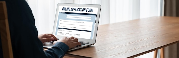 Modulo di domanda online per la registrazione alla moda