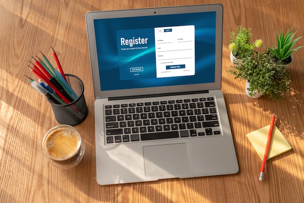 Modulo di registrazione online per la compilazione di moduli moderni