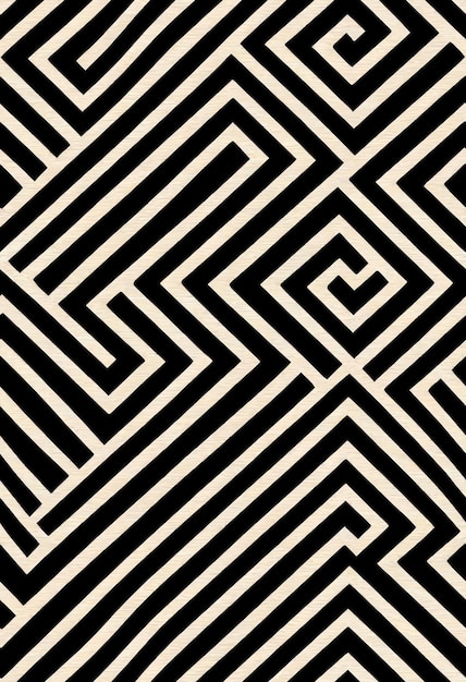 Moire a forma geometrica, modello illusorio senza cuciture illustrato in 3D