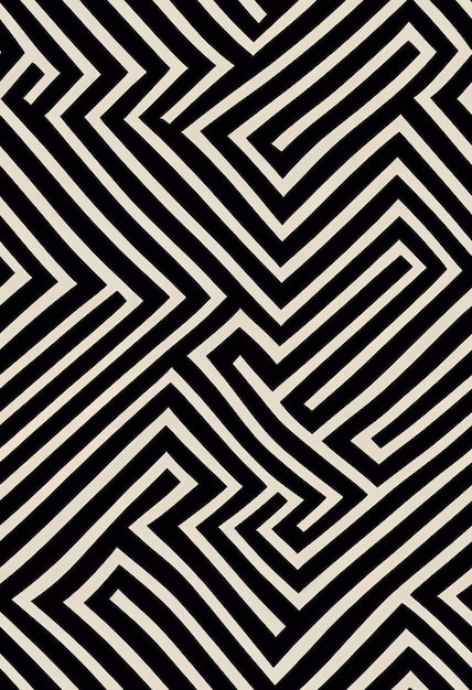 Moire a forma geometrica, modello illusorio senza cuciture illustrato in 3D