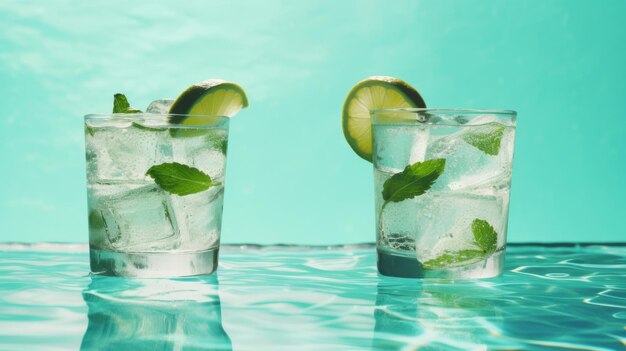 Mojito cocktail Illustrazione AI GenerativexA