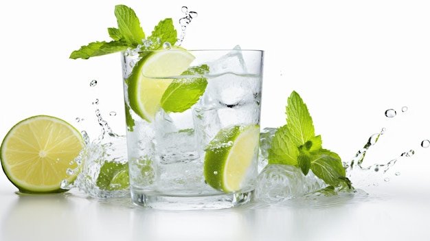 Mojito isolato su sfondo bianco