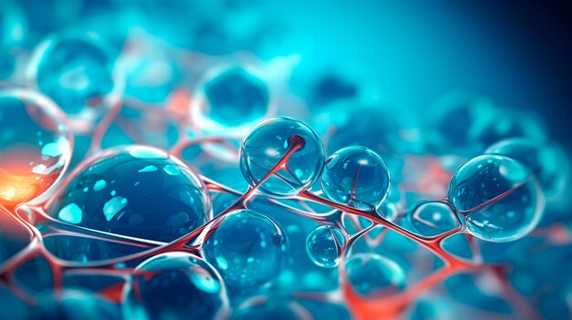 molecola di dna in colore di sfondo