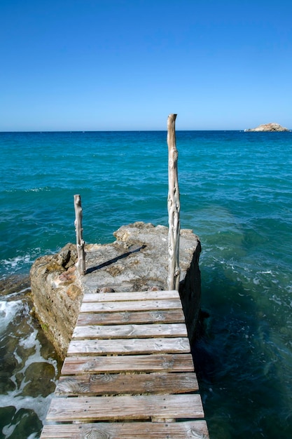 Molo a Hort Cove e Beach Ibiza Spagna