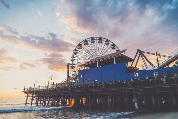 Molo di Santa Monica al tramonto