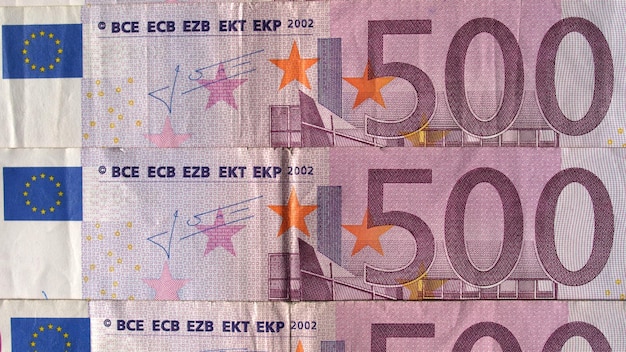 molte banconote in euro utili come sfondo