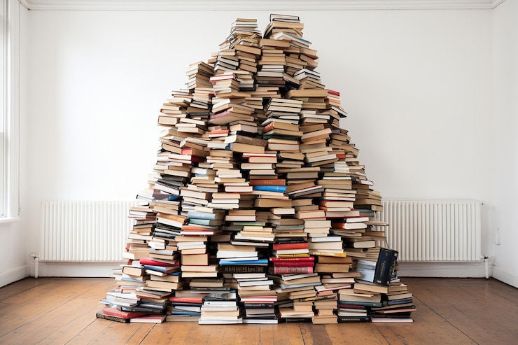 Foto molte libri giornata internazionale del libro