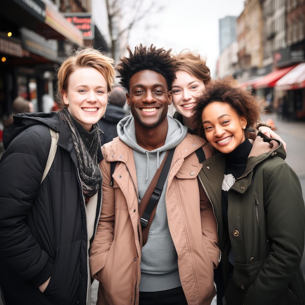 Molti amici che sorridono