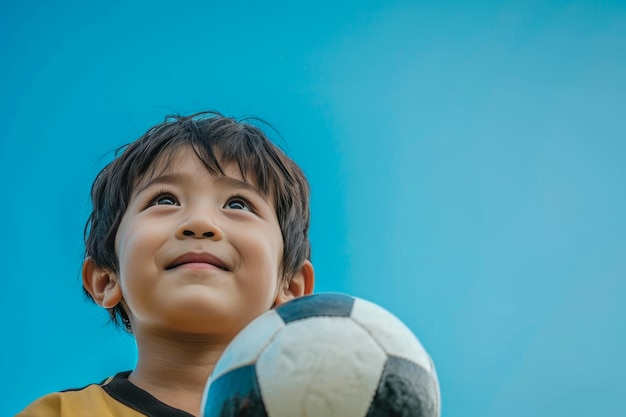 Momenti giocosi Delizia calcistica in tonalità blu