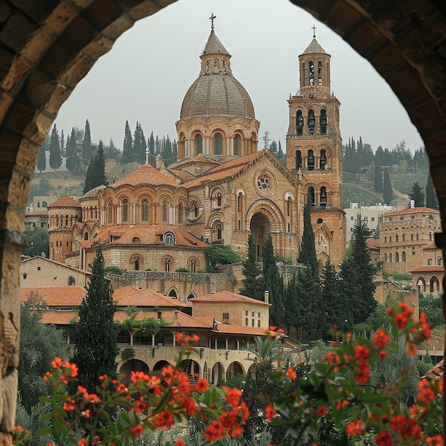 Monastero di Stella Maris Monastero carmelitano di Haifa con una splendida vista del Landmark