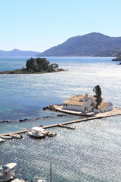 Monastero di Vlacherna e isola di Pontikonisi