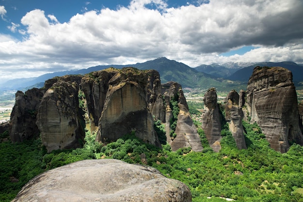 Monastero in cima alla roccia in Meteora Grecia