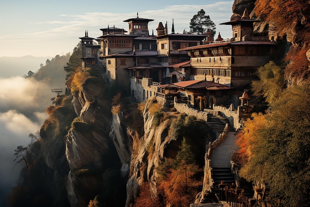 Monastero Zen situato nell'Himalaya