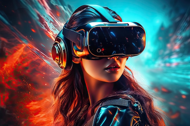 Mondo della realtà virtuale e aumentata generativa ai