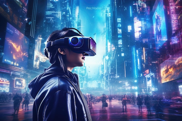 Mondo della realtà virtuale e aumentata IA generativa