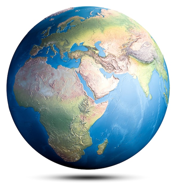 Mondo globo pianeta Terra 3d