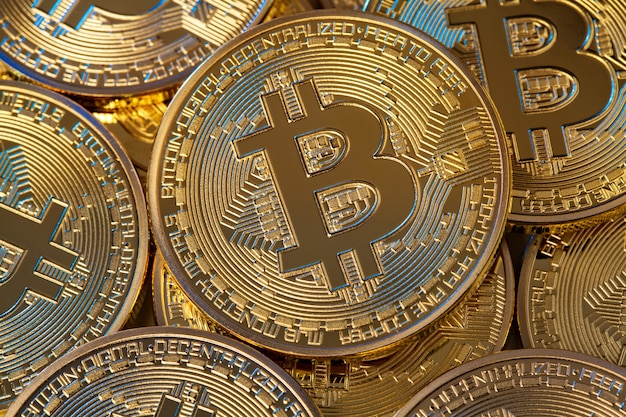 Moneta d&#39;oro bitcoin