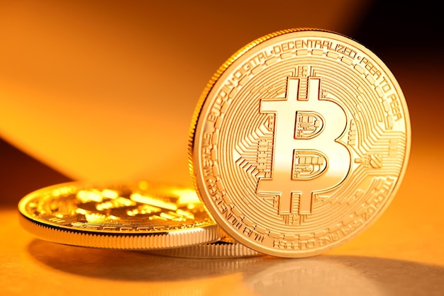 Moneta d&#39;oro bitcoin