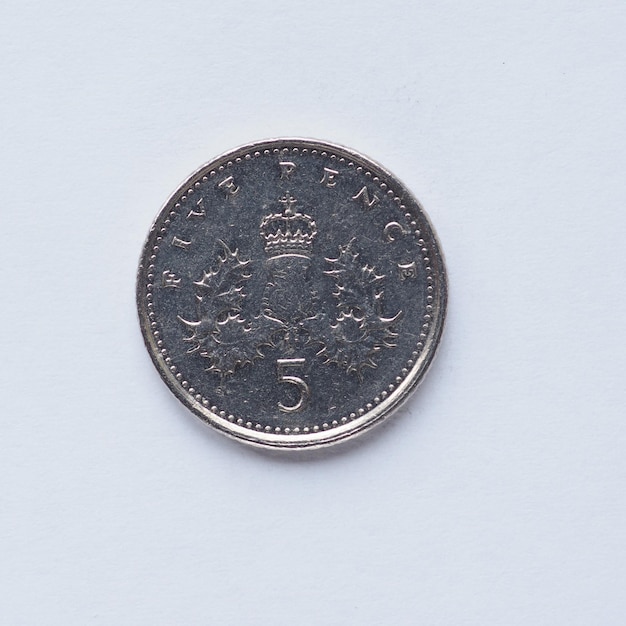 Moneta da 5 pence del Regno Unito