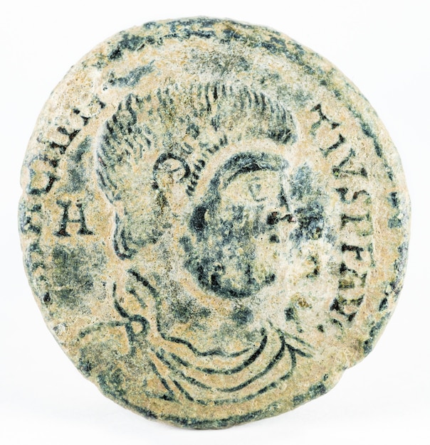 Moneta romana sul dritto di Magnenzio