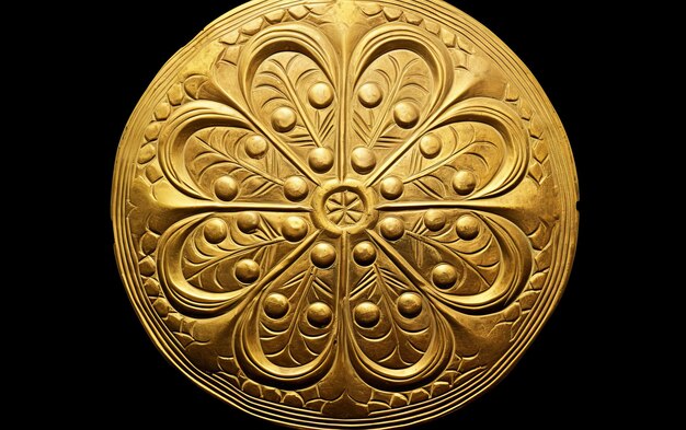 Monete d'oro di intricato disegno