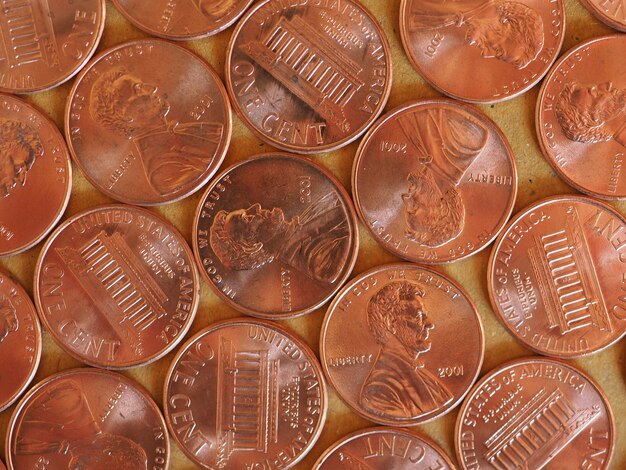 Monete da un centesimo di dollaro, Stati Uniti