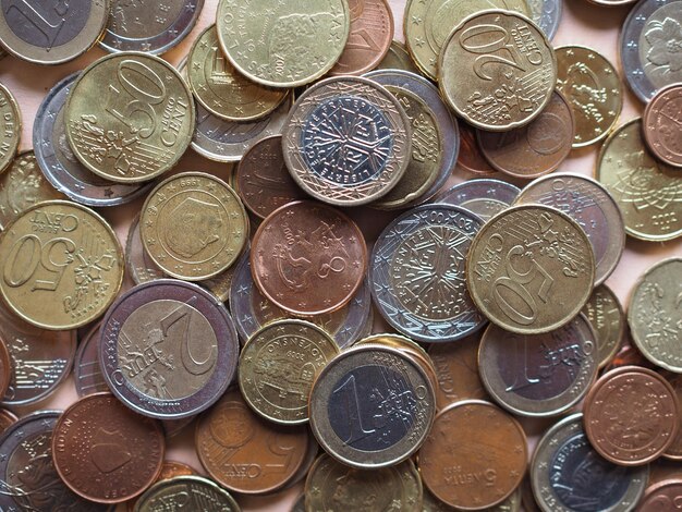 Monete in euro vettoriali gratis