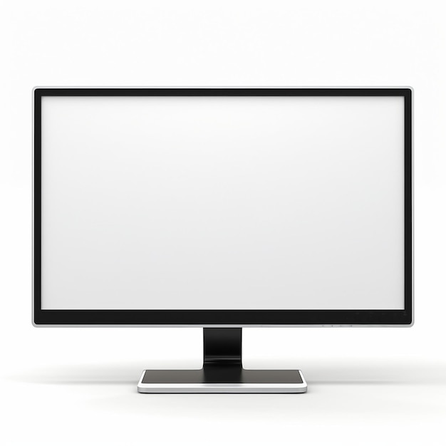 Monitor su sfondo bianco