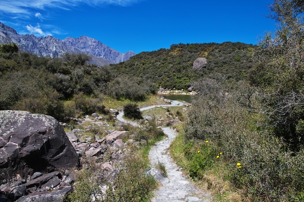 Monitoraggio sul ghiacciaio di Tasman, Nuova Zelanda,