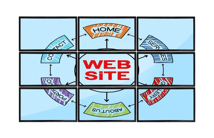 Photo monitors with web site