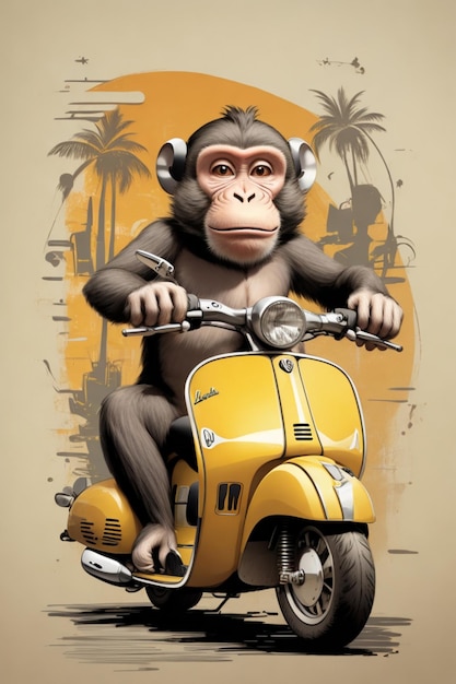 Monkey su un'altra Vespa 6