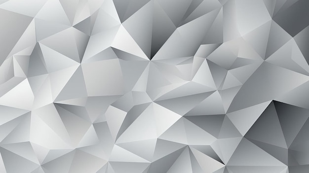 Monochromatic low poly pattern in grayscale suitable for sleek and minimalist designs