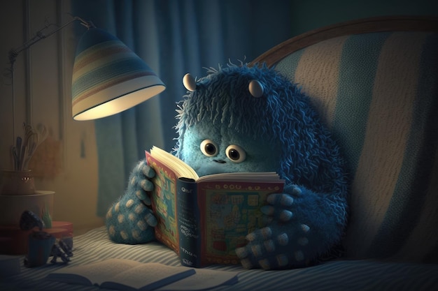 Monster si consola spegnendo le luci e rannicchiandosi con un buon libro