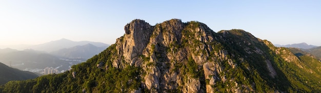 Montagna della roccia del leone, scatto panoramico